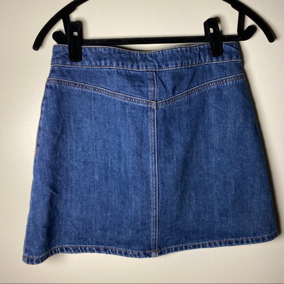 Lace up Denim Skirt - Picture 2 of 3